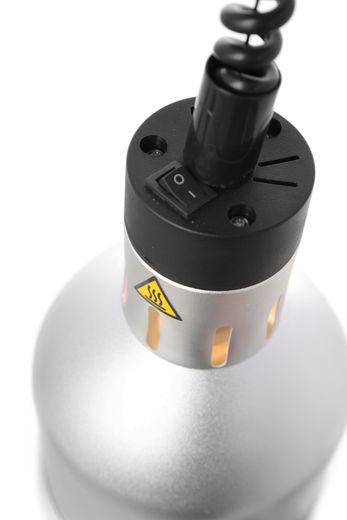 Pakabinama šildoma lempa, cilindrinė, HENDI, Sidabro, 230V/250W, ⌀175x(H)250mm 1