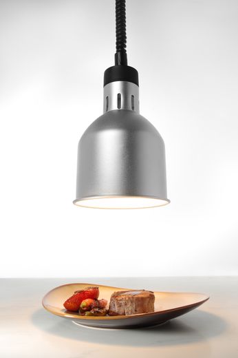Pakabinama šildoma lempa, cilindrinė, HENDI, Sidabro, 230V/250W, ⌀175x(H)250mm 1
