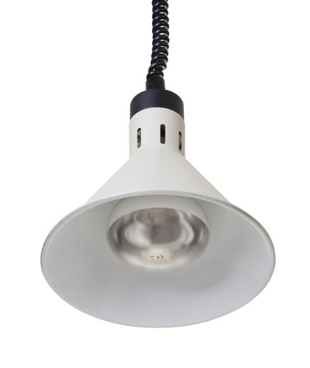 Rise and fall heat lamp, conical, HENDI, White, 230V/250W, ⌀275x(H)250mm 1