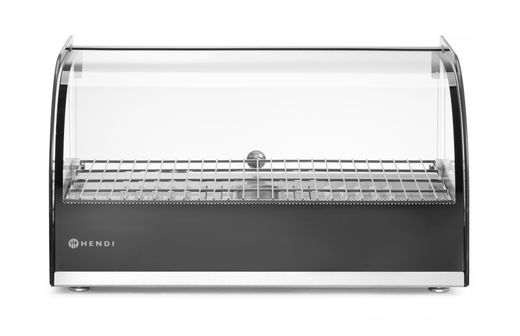 Heated countertop display, HENDI, single level, Black, 220-240V/800W, 554x376x(H)311mm 1