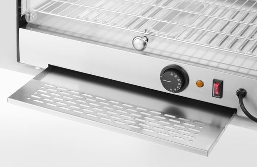 Heated countertop display, HENDI, single level, Black, 220-240V/800W, 554x376x(H)311mm 1