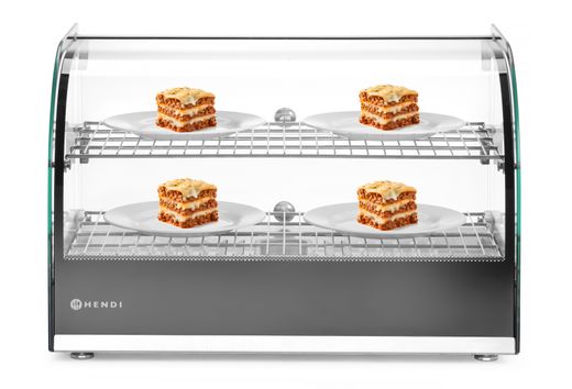 Heated countertop display two levels, HENDI, double level, Black, 220-240V/800W, 554x376x(H)376mm 1