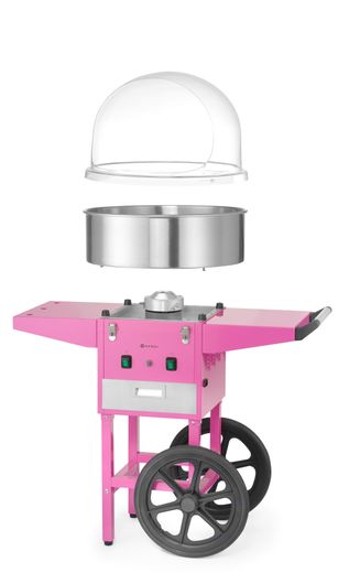 Macchina per zucchero filato, HENDI, Rosa pastello, 230V/1130W, 948x520x(H)914mm 1