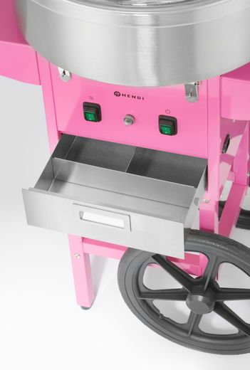 Macchina per zucchero filato, HENDI, Rosa pastello, 230V/1130W, 948x520x(H)914mm 1