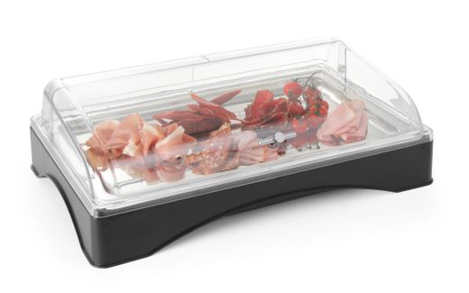 Cooled display with cover - Gastronorm 1/1, HENDI, set, 555x357x(H)175mm 1