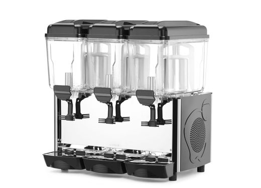 Juice dispenser, Arktic, 3 containers, Black, 230V/450W, 445x630x(H)655mm 1