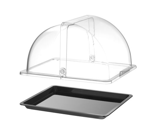 Witrynka roll-top, HENDI, GN 1/2, czarny, 325x265mm, Prostokątny 1