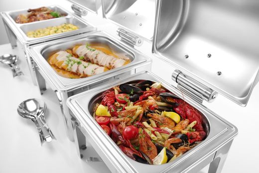 Chafing dish GN 1/1 mirror finish, HENDI, Profi Line, 9L, 570x405x(H)320mm 1