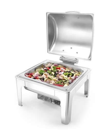 Chafing dish GN 2/3 finitura a specchio, HENDI, Profi Line, 6L, 395x405x(H)320mm 1