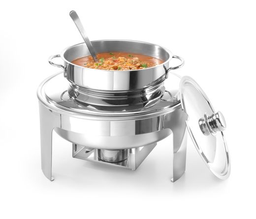 Soup chafing dish mirror finish, HENDI, Profi Line, 10L, ⌀420x(H)380mm 1