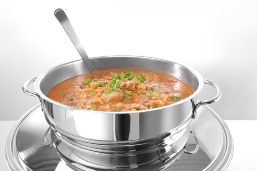 Soup chafing dish mirror finish, HENDI, Profi Line, 10L, ⌀420x(H)380mm 1