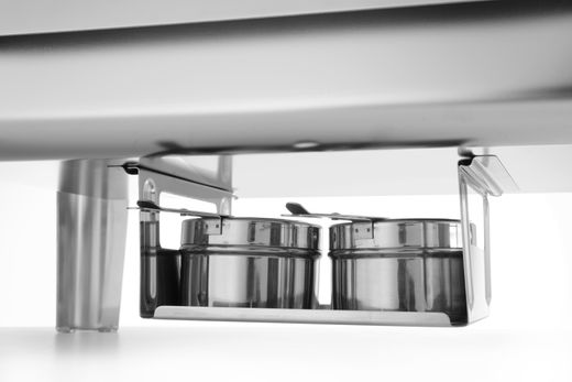 Chafing dish GN 1/1 finitura satinata, HENDI, Profi Line, 9L, 570x430x(H)290mm 1