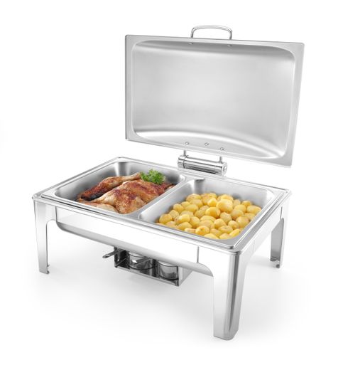 Chafing dish GN 1/1 finitura satinata, HENDI, Profi Line, 9L, 570x430x(H)290mm 1