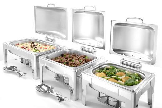 Chafing dish GN 1/1 finitura satinata, HENDI, Profi Line, 9L, 570x430x(H)290mm 1