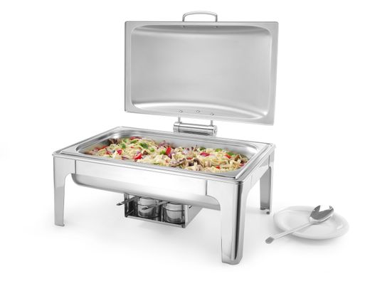 Chafing dish GN 1/1 finitura satinata, HENDI, Profi Line, 9L, 570x430x(H)290mm 1