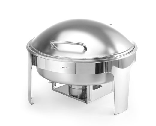 Chafing dish rotondo finitura satinata, HENDI, Profi Line, 6L, 465x420x(H)320mm 1