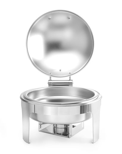 Chafing dish rotondo finitura satinata, HENDI, Profi Line, 6L, 465x420x(H)320mm 1