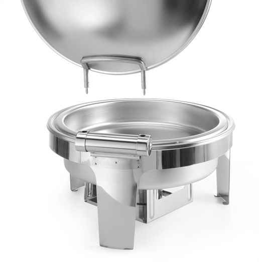 Chafing dish rotondo finitura satinata, HENDI, Profi Line, 6L, 465x420x(H)320mm 1