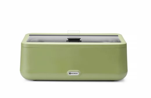 Chafing dish UNIQ, HENDI, designed by Robert Bronwasser, GN 1/1, Green, 220-240V/700W, 607x402x(H)245mm 1