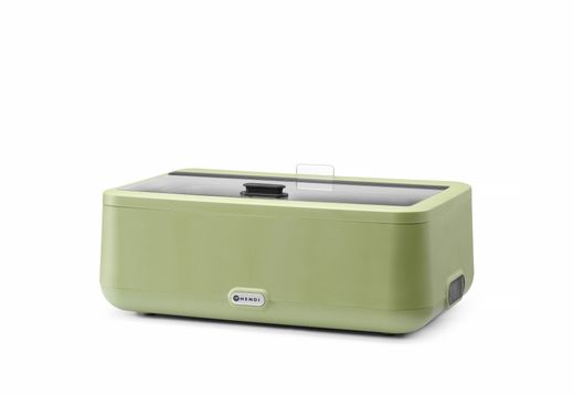 Chafing dish UNIQ, HENDI, designed by Robert Bronwasser, GN 1/1, Green, 220-240V/700W, 607x402x(H)245mm 1