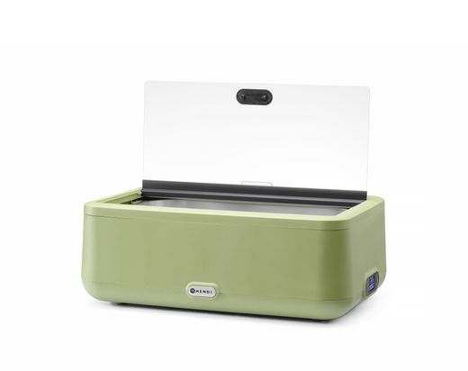 Chafing dish UNIQ, HENDI, designed by Robert Bronwasser, GN 1/1, Green, 220-240V/700W, 607x402x(H)245mm 1