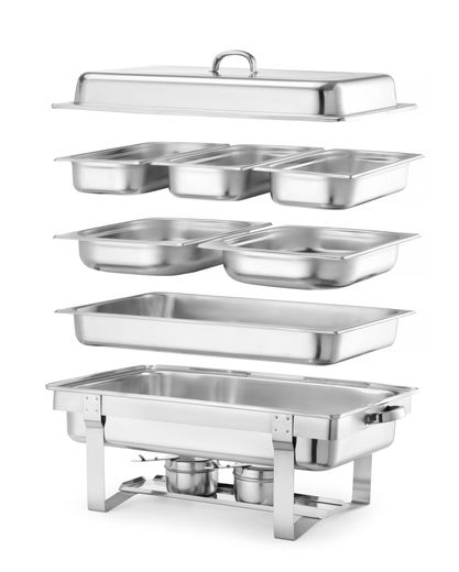 Lauapealne marmiit GN 1/1 - soojendamine põletuspastaga, HENDI, Kitchen Line, 9L, 585x385x(H)315mm 1