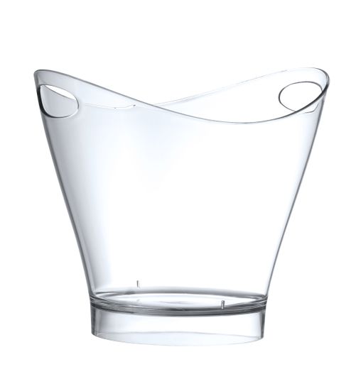 Wine and champagne bucket, BarUp, 6L, Transparent, 300x240x(H)260mm, Oval 1