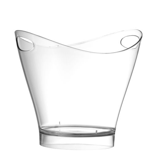 Wine and champagne bucket, BarUp, 6L, Transparent, 300x240x(H)260mm, Oval 1