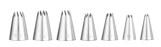 Icing tips - star, HENDI, ø6-8-10-12-14-16-18, 7 pcs 1