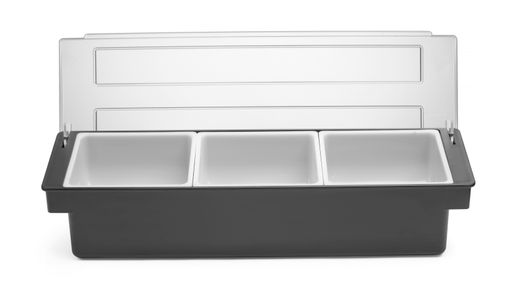 Scatola degli ingredienti – 3 contenitori, BarUp, Nero, 480x150x(H)100mm 1