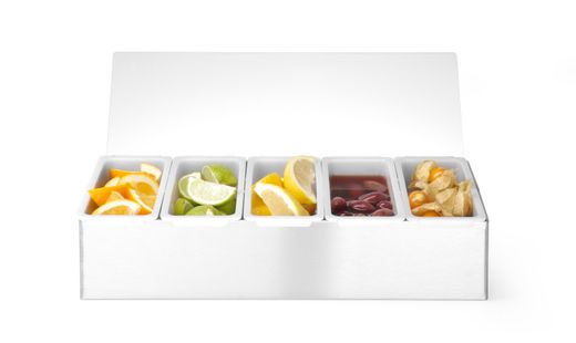 Condiment holder, BarUp, 5 containers, 375x140x(H)90mm 1