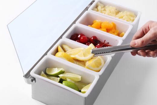 Condiment holder, BarUp, 5 containers, 375x140x(H)90mm 1