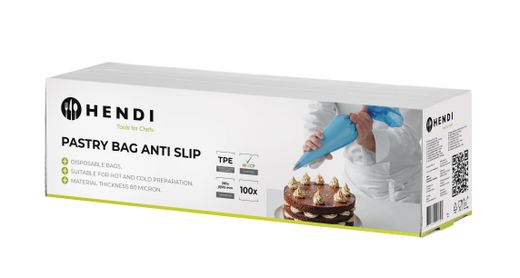 Non-slip pastry bags, HENDI, Blue, 100 pcs., 515x280mm 1