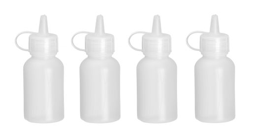 Mini sauce dispenser - set of 4 pcs., HENDI, 0,03L, Transparent, ⌀30x(H)85mm 1