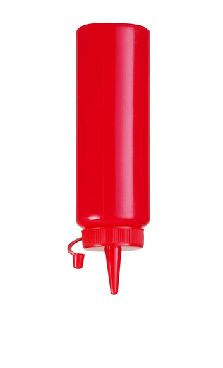 Dyspenser do zimnych sosów, HENDI, 0,2L, czerwony, ⌀50x(H)185mm 1