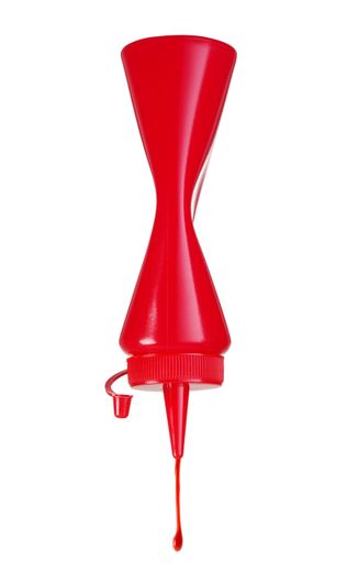 Dyspenser do zimnych sosów, HENDI, 0,2L, czerwony, ⌀50x(H)185mm 1