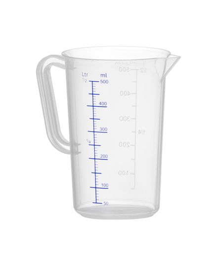 Measuring jug polypropylene, HENDI, Budget Line, 0,5L, ⌀90x(H)140mm 1