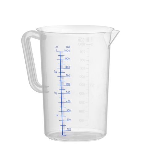 Measuring jug polypropylene, HENDI, Budget Line, 1L, ⌀110x(H)170mm 1
