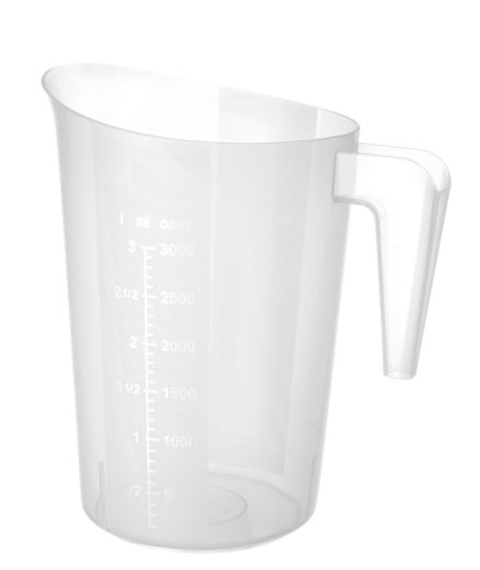 Matavimo indas iš polipropileno, dedamas vienas ant kito, HENDI, Kitchen Line, 3L, ⌀181x(H)233mm 1