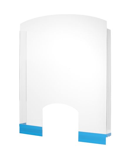 Plexiglas screen., HENDI, Transparent, 850x700mm 1