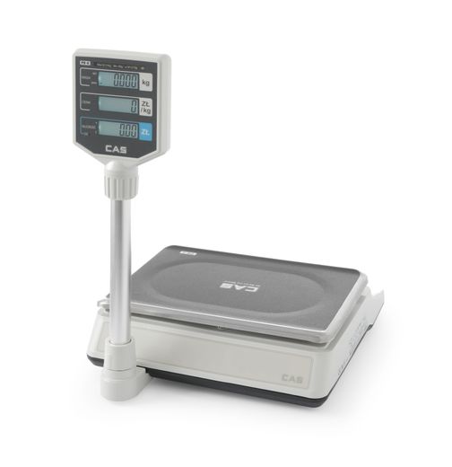 Counting scales (certified) with pillar, CAS, 335x435x(H)475mm 1