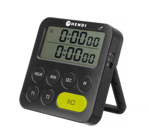Timer dwuzakresowy, HENDI, czarny, 82x20x(H)86mm 1