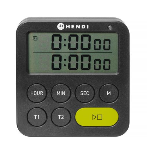 Timer dwuzakresowy, HENDI, czarny, 82x20x(H)86mm 1