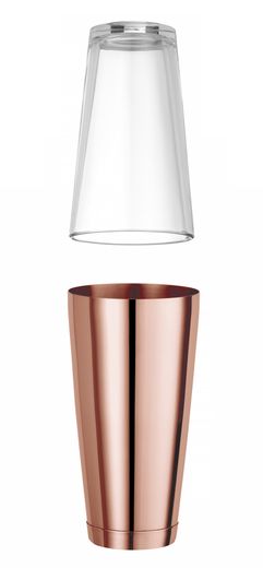 Boston shaker, BarUp, 0,8L, Copper, ⌀90mm 1