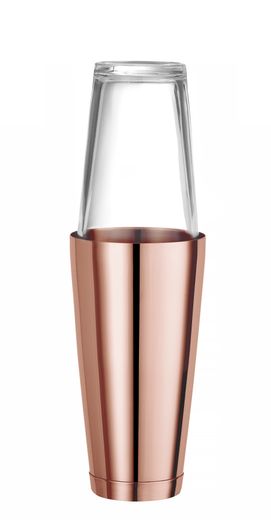 Boston shaker, BarUp, 0,8L, Copper, ⌀90mm 1