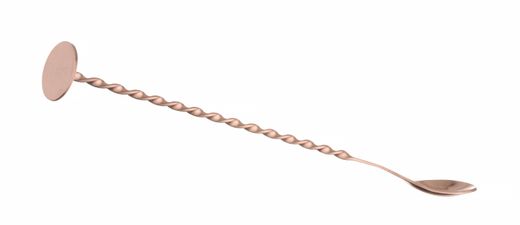 Bar spoon with muddler, BarUp, Copper, 280x35mm 1