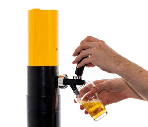 Table beer tap, BarUp, 5L, Black, ⌀100x(H)1150mm 1