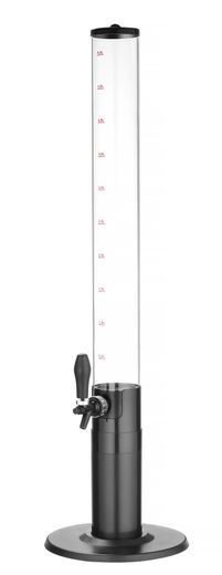 Table beer tap, BarUp, 5L, Black, ⌀100x(H)1150mm 1