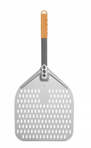 Pizza peel with short handle, squared, perforated, HENDI, 300x660mm 1