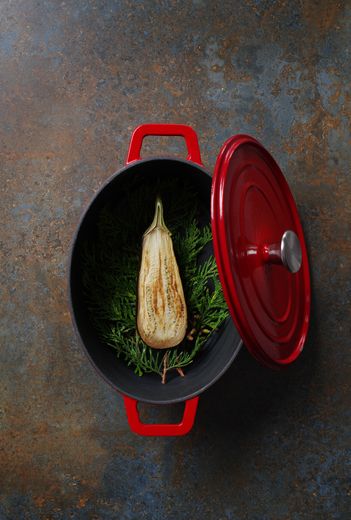 Cast iron casserole enamelled, HENDI, 4,4L, Red, 365x290x(H)115mm, Oval 1